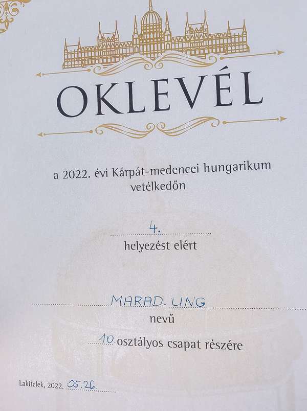 Hungarikum vetélkedő 2022 4